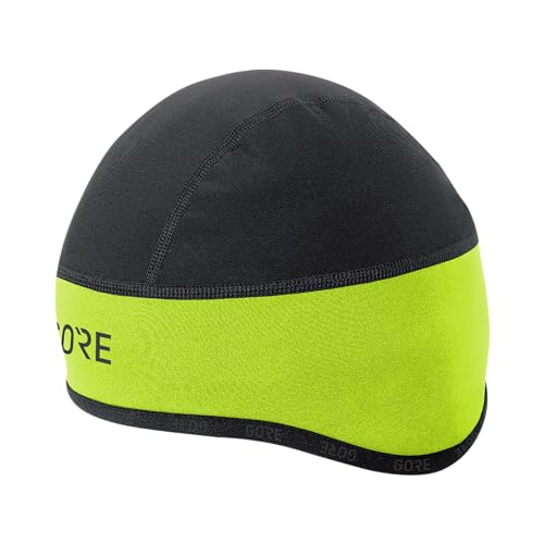 GOREWEAR, C3 Gore Windstopper Helmet Cap - color: Neon Yellow/Black, size: Medium