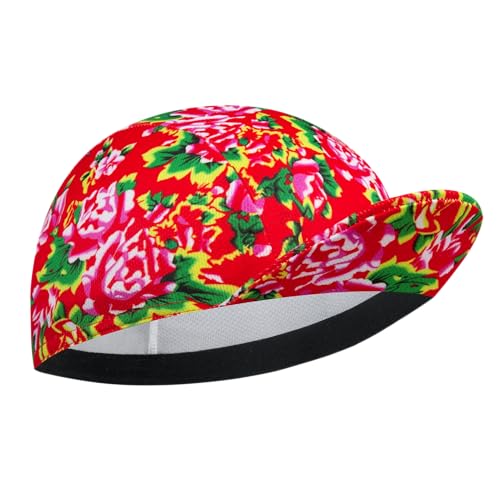 Cycling Cap for Man and Woman Cycling Hat Under Helmet-Polyester Breathable Sweat Absorbent - color: Flo-27