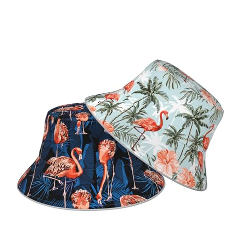 Bucket Hat double sided wearing for women men Summer outdoor fisherman hat - color: Ñõé«ãû³æ9