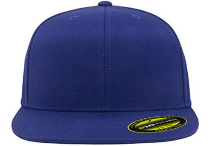 Flexfit Men's Flexfit 210 Fitted Flat Bill Cap Hat - color: Royal, size: Small-Medium