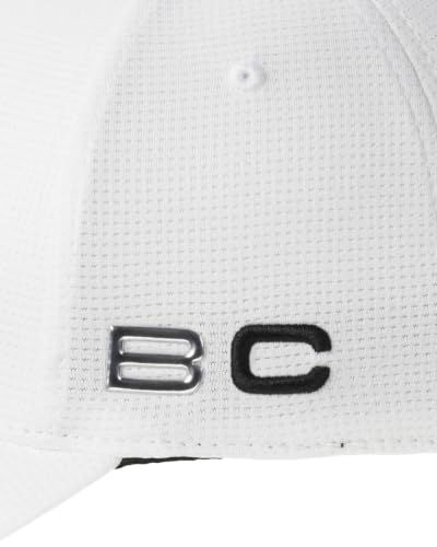 Black Clover Unisex Fitted Cap Golf Hat - color: Iron X Snow (White/Black), size: Small-Medium