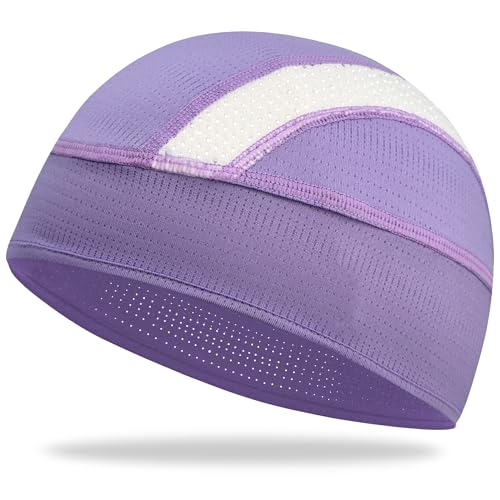 Cooling Skull Cap Breathable Mesh Helmet Liner Motorcycle Cycling - color: 1-light Purple