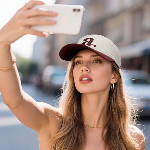 Clakllie Plaid Baseball Cap for Women Men Adjustable Golf Dad Hat Unstructured Trucker Ball Caps Summer Vintage Plaid Hats - color: Cdus-hbc06-white/Red