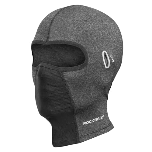ROCKBROS Balaclava Face Mask Men Women Breathable Windproof Summer Cooling - color: Grey 1