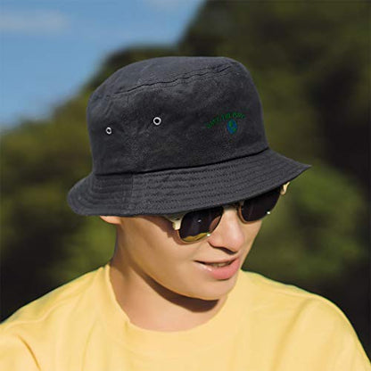 Bucket Apparel Hat Earth Flag Style B Embroidery Cotton Hats for Men & Women