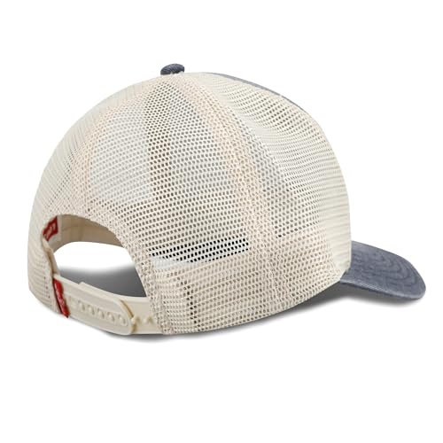 Levi's Men's Classic Style Logo Trucker Hat - Adjustable Lightweight - color: Navy