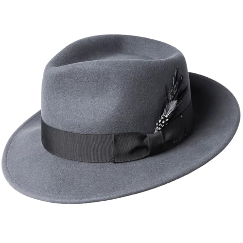 Bailey of Hollywood Men's Fedora Hat - color: Graphite, size: Small