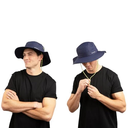 MISSION Cooling Anywhere Boonie Hat - Unisex Wide-Brim Hat for Men & Women - Cools Up to 2 Hours - UPF 50 Sun Protection - color: Navy