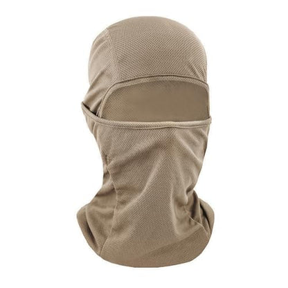 TOPTIE Mesh Balaclava with Hinge Design, Breathable Helmet Liner - color: Khaki