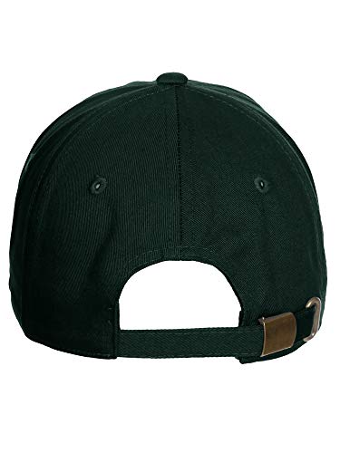 Daxton Classic 3D Varsity White Black Initial A to Z Letters Baseball Cap Dad Hat - color: Hunter Green, style: Letter T