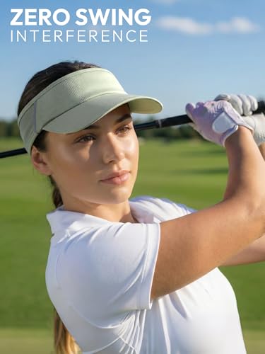 Sun Visor Hat for Women & Men UV Protection Lightweight Sports - color: Celadon