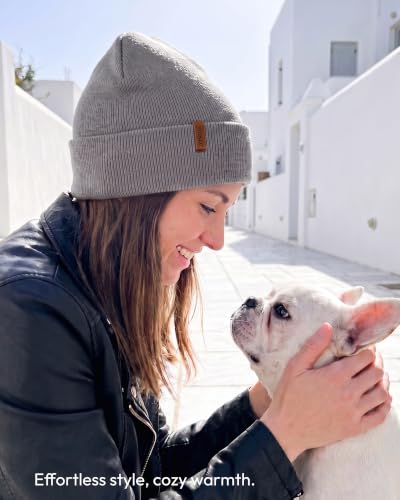 Beanie for Men Women, Winter Double Layer Warm Hat Skull Cap - color: Camouflage 2+black+dark Grey