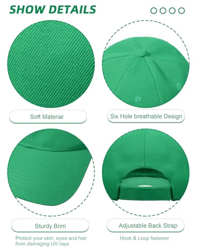 Handepo 24 Baseball Caps Adjustable - color: Green