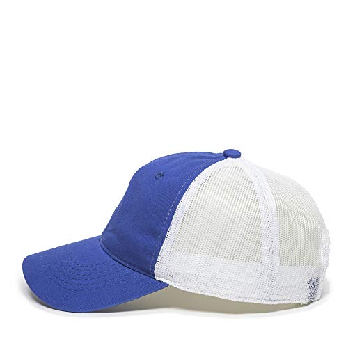 Outdoor Cap Garment Washed Meshback Cap - color: Royal/White