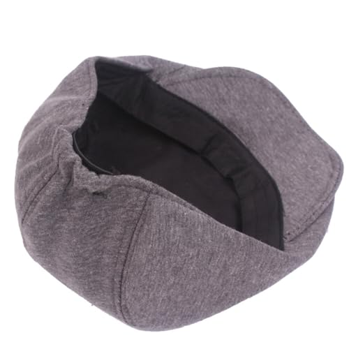PHEZEN Men Cotton Flat Cap Ivy Gatsby Newsboy Hat Summer Driving Scally Cap Beret - color: Wine Red