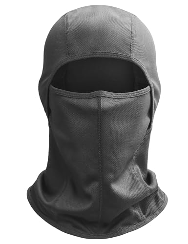 AstroAI Ski Mask Balaclava, Windproof UV Protector Face Cover, Grey - color: Grey