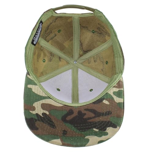 Gelante Plain Blank Flat Brim Adjustable Snapback Baseball Caps LOT 6 Pack - color: Camo