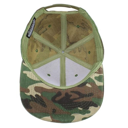Gelante Plain Blank Flat Brim Adjustable Snapback Baseball Caps LOT 6 Pack - color: Camo