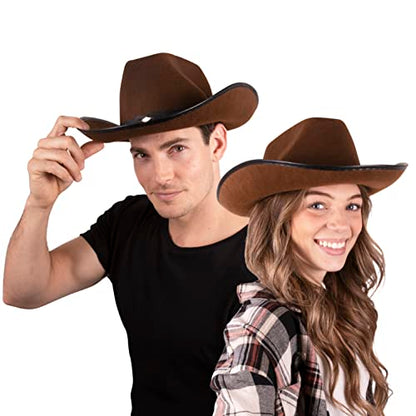 Kangaroo Western Style Wide Brim Felt Cowboy Hat for Men for Cosplay Events