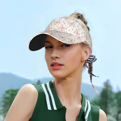 Leopard Print Sun Visor Hat Adjustable Sports Beach Cap for Men Women - color: 13