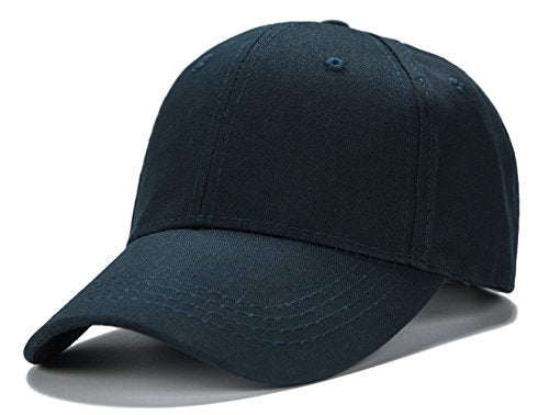 Edoneery Kids Baseball Hat, Adjustable Cotton Cap - color: Navy, style: 3-8 Years