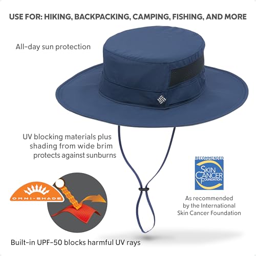 Columbia Unisex Bora Bora Booney Sun Protection Hat - color: Collegiate Navy