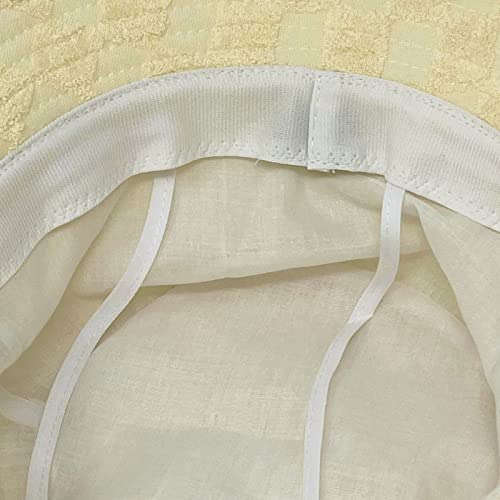C.C Unisex Packable Bucket Sun Beach Pool Fisherman Hat - color: Terry Cloth Checkered Beige