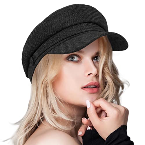 Women's Newsboy Caps Beret Hat for Fashion Ladies Black Women's Newsboy Caps Beret Hat for Fashion Ladies - color: 1-black