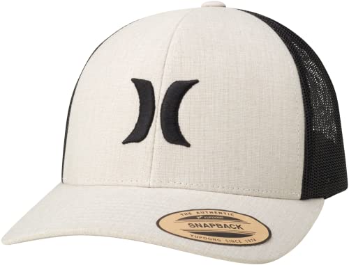 Hurley Mens Cap Del Mar Mesh Panel Trucker Hat with Snap Back - color: Khaki