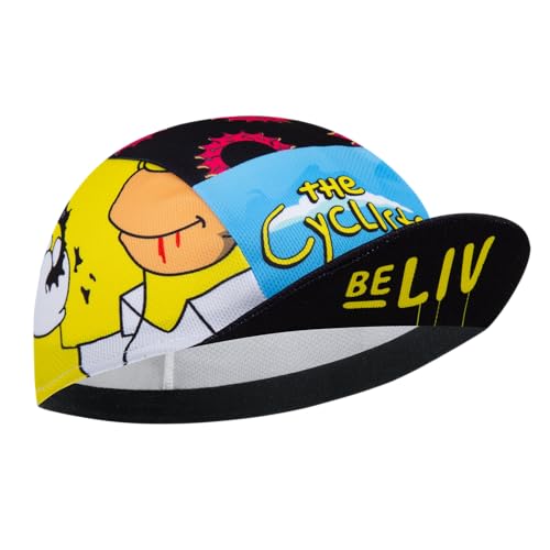 Cycling Cap for Man and Woman Cycling Hat Under Helmet-Polyester Breathable Sweat Absorbent - color: Bee-21