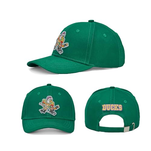 D-5 Mighty Ducks #96 Conway #99 Banks Baseball Cap - color: Blank Green