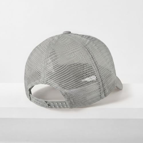 CHOK.LIDS Blank Foam Trucker Hat, Retro Mesh Rope Snapback Cap, Men Women - color: Curved Brim (White/Light Grey)