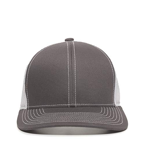 Outdoor Cap Unisex-Adult Outdoor Cap Structured Mesh Back Trucker Cap - color: Charcoal/White