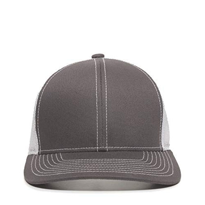 Outdoor Cap Unisex-Adult Outdoor Cap Structured Mesh Back Trucker Cap - color: Charcoal/White