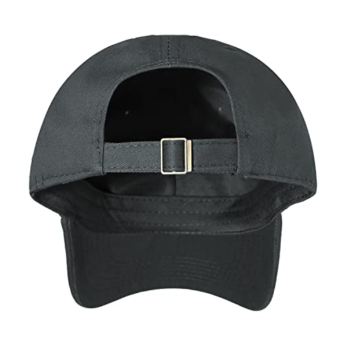 IIN American Flag Baseball Cap for Men Women Low Profile USA Army Tactical Operator Military Plain Dad Hat - color: Dark Gray