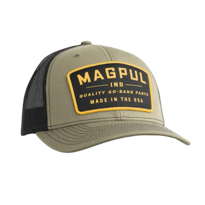 Magpul Trucker Hat Snap Back Baseball Cap, One Size Fits Most - color: Go Bang Olive
