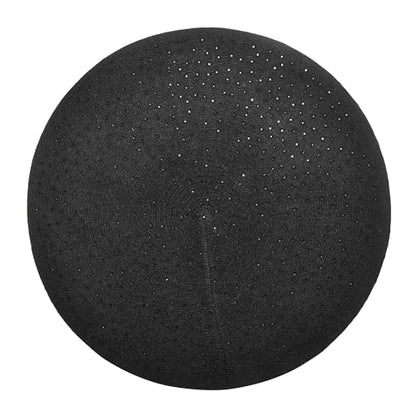 ZLYC Women French Beret Hat Reversible Solid Color Mosaic Warm Artist Cap - color: Black