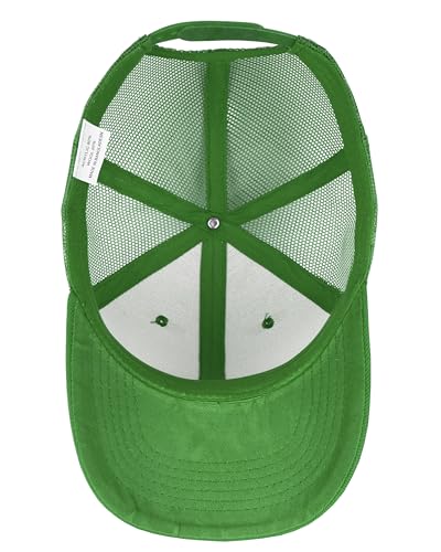 Gelante Mesh Trucker Hat Baseball Cap Structured Front Panel Wholesale LOT 12 Pack - color: Kelly Green