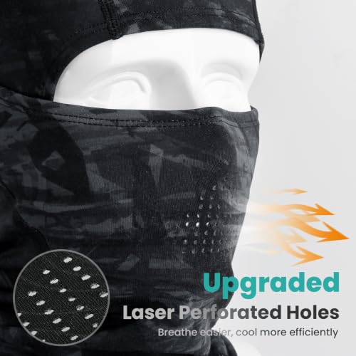 AOPREL Balaclava Ski Mask for Men Winter Face Mask Breathable & Thermal Winter Balaclava Women for Cold Weather Outdoor - color: Titanium Storm