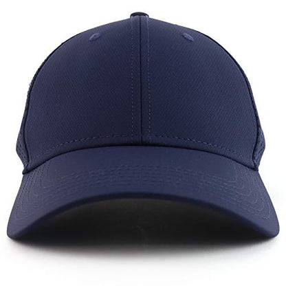 Armycrew UPF 50+ Cool Comfort Performance Stretchable Air Mesh Baseball Cap - color: Navy