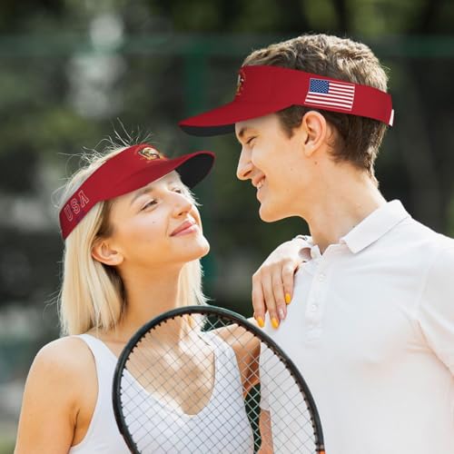 United States 250th Anniversary Hat USA Est 1776 America Patriotic Visor Cap Adjustable Sun Hat for Women Men Sports Beach - color: Black2