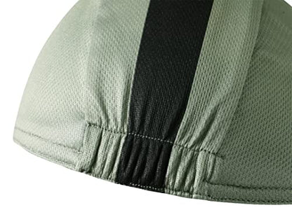 Multicolor Cycling Cap - Polyester Cycling Hat-Under Helmet - Cycling Helmet Liner Breathable&Sweat Uptake - color: Green 1