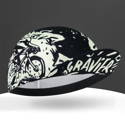 Cycling Cap for Man and Woman Cycling Hat Under Helmet-Polyester Breathable Sweat Absorbent - color: Go-12