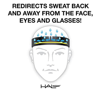 Halo Headband Sweatband Race Visor - color: White, size: Small-Medium