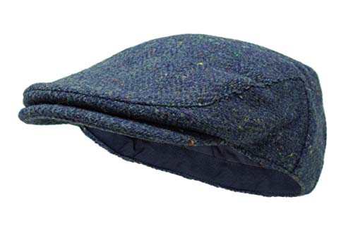 Borges & Scott The Galway - Irish Tweed Flat Cap - color: Nightsky Hb, size: Medium-Large