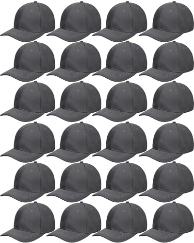 Handepo 24 Baseball Caps Adjustable - color: Dark Gray
