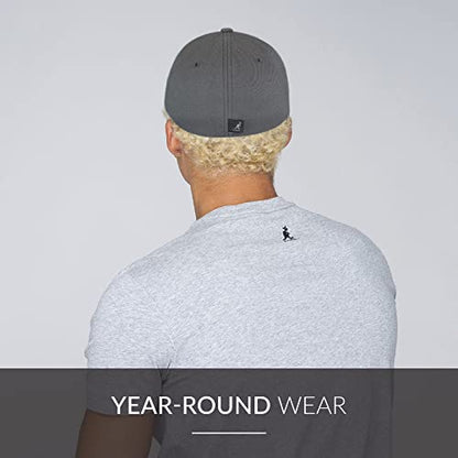 Kangol Men, Women Wool Flexfit Baseball - color: Dark Flannel, size: XX-Large