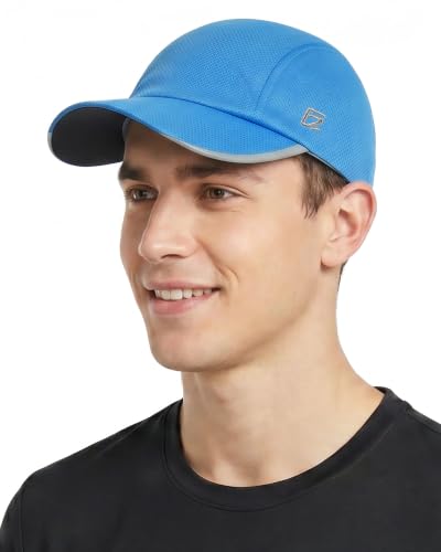 GADIEMKENSD Men’s Running Hat Performance Mesh Cap, Excellent Breathable - color: Sky Blue