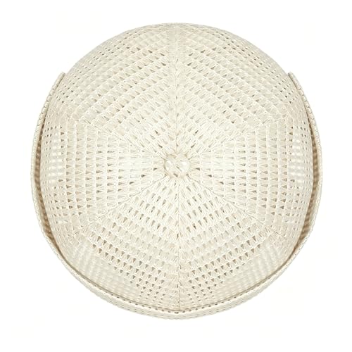 Brimless Hats for Men Breathable Brimless Docker Hat Lightweight Mesh Skull Cap Beanie Hats - color: Beige