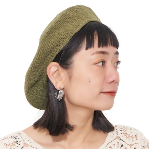 CHARM Knit Tam Hats for Women & Men - color: Khaki